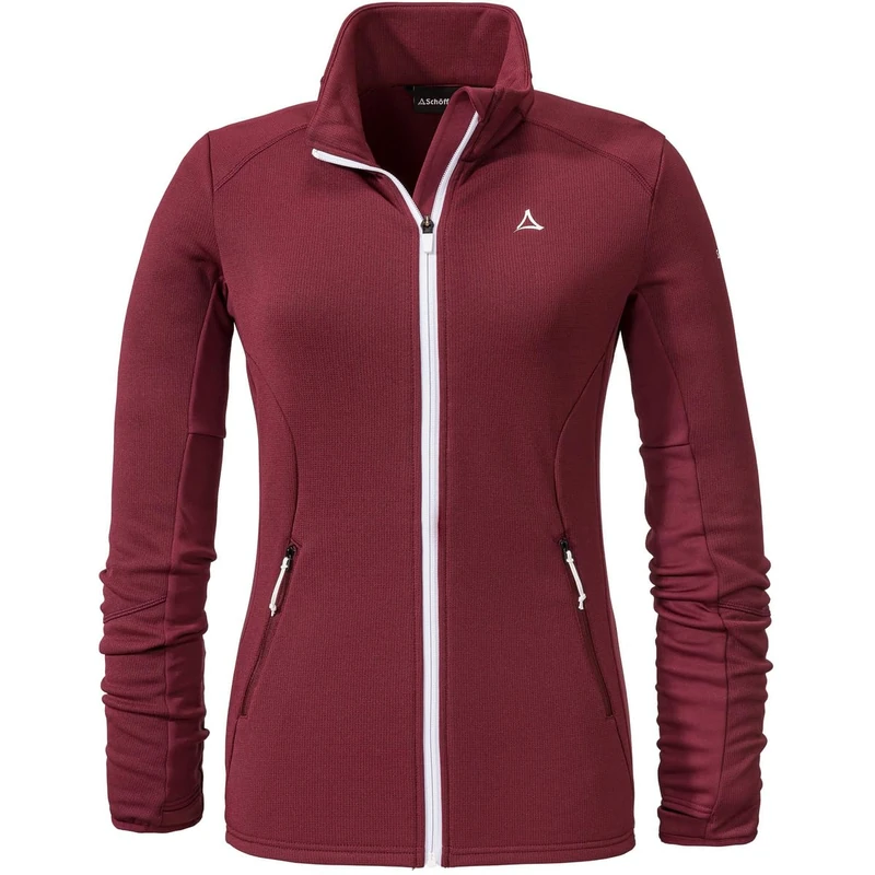 Schöffel Lodron Women's Fleece Jacket L, Dark Burgundy, XS/S