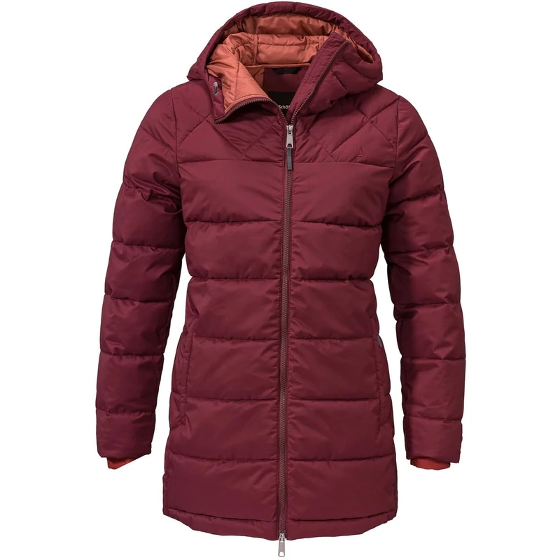 Schöffel Boston L Women's Insulated Parka, Dark Burgundy
