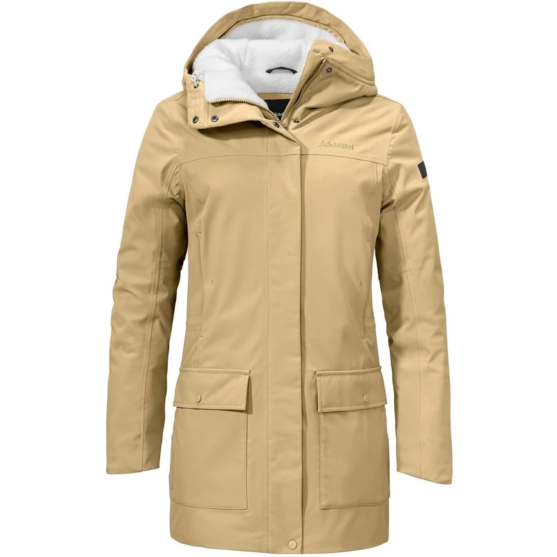 Schöffel Rotterdam Women's Ins. Parka L, Sand Drift