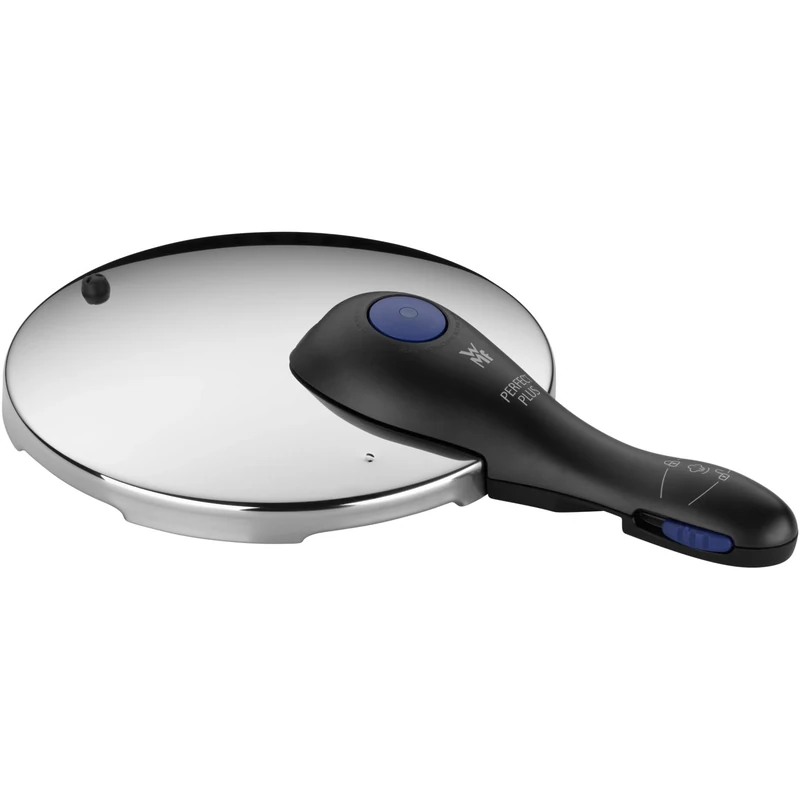 WMF Perfect Plus Replacement Lid for Pressure Cooker 3L, 4.5L, 6.5L 8.5L, Cromargan Polished Stainless Steel, Plastic Handle, 2 Cooking Levels