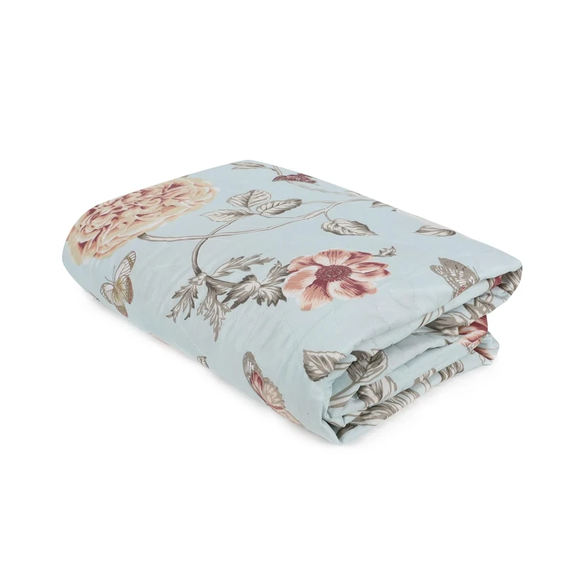 WELL HOME MOBILIARIO & DECORACIÓN Mint, Pink, Beige Quilt 250 x 200 cm