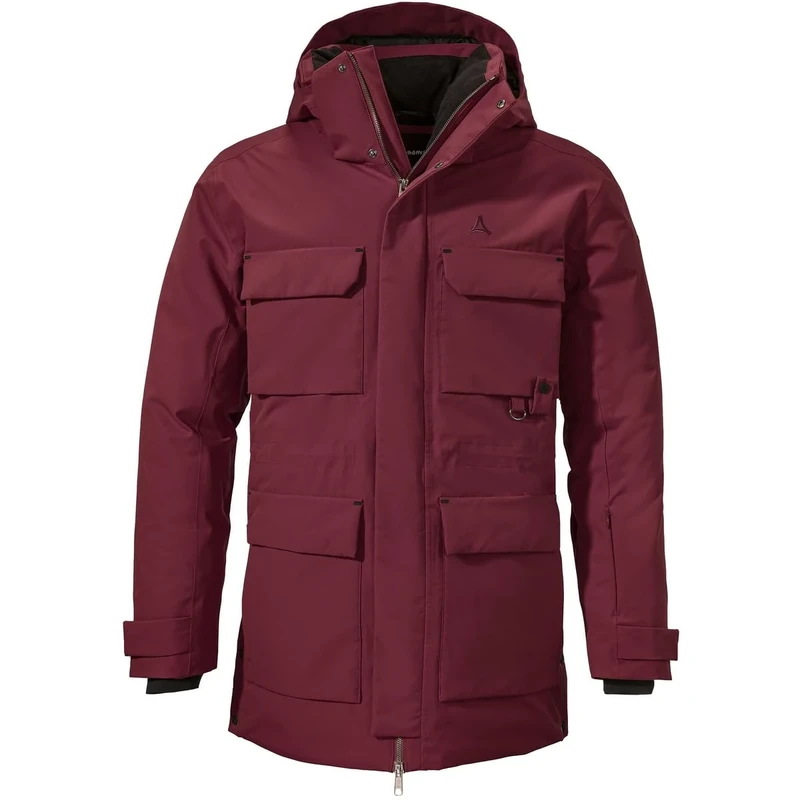 Schöffel Ridgeland Men's Down Parka M, Dark Burgundy