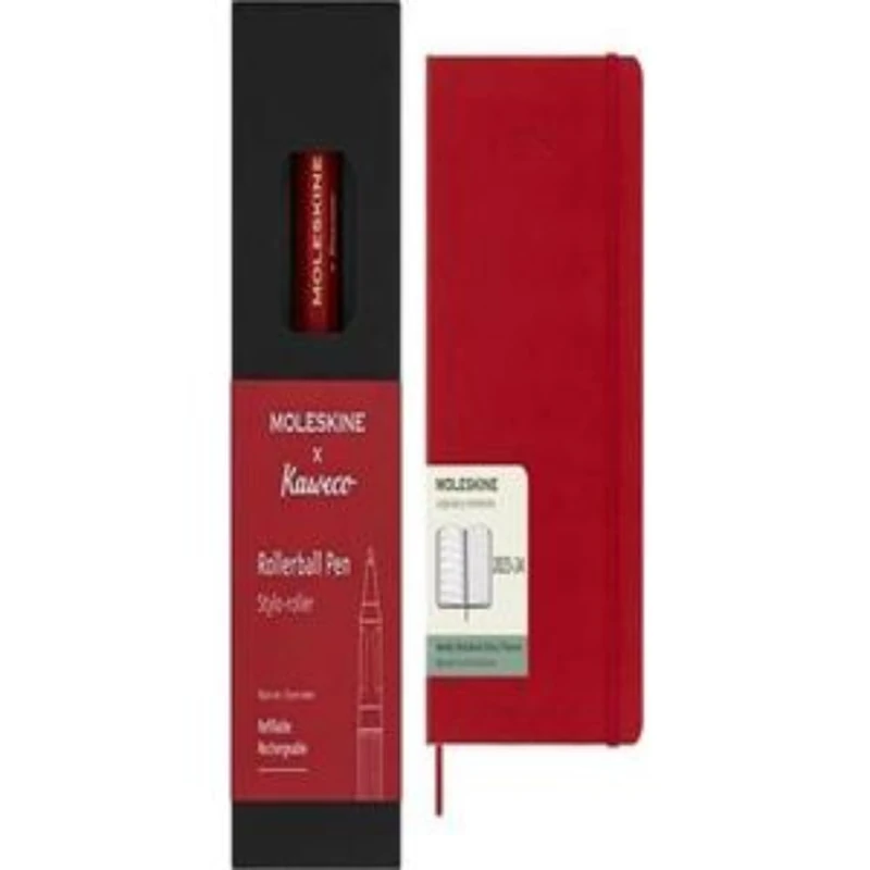 Moleskine x Kaweco Rollerball Refillable Pen in ABS plastic for Writers, Note-takers, Refill 0.7 mm Weekly Planner 2023-2024, 18-Month Agenda, Academic Diary, Weekly diary