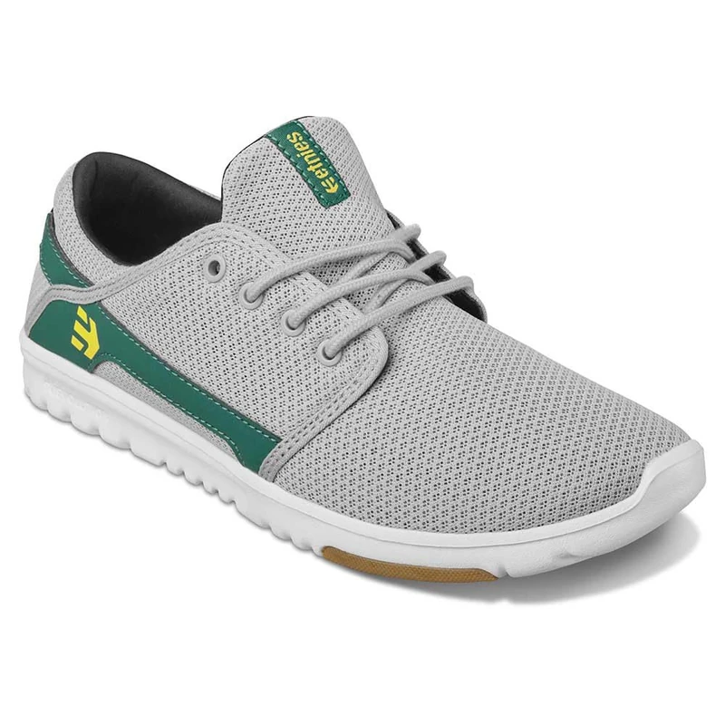 Etnies Men's Scout Skate Shoe, Light Grey/Yellow, 6 UK