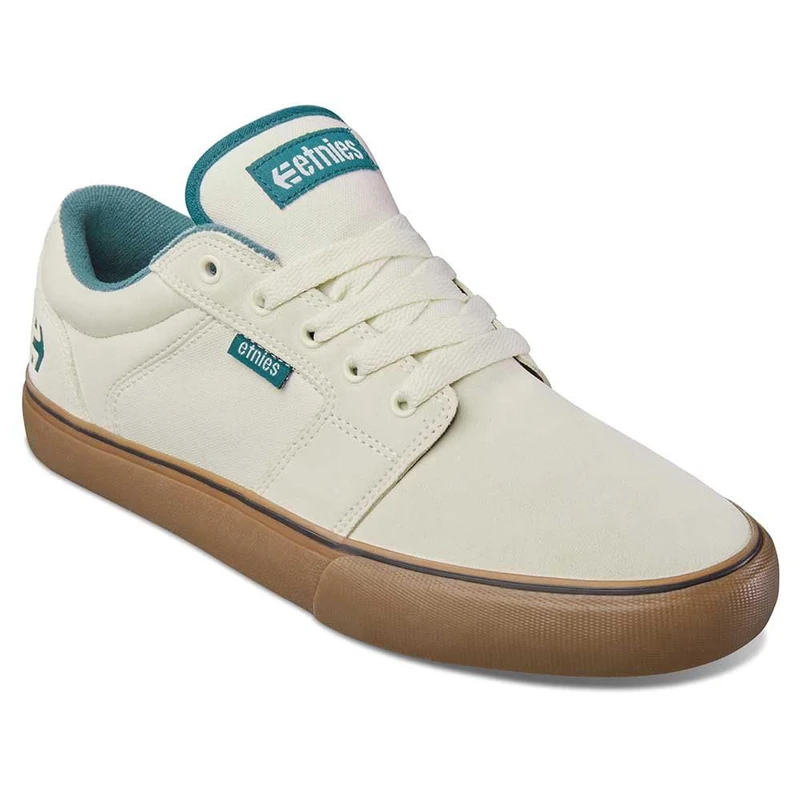 Etnies Men's Barge LS Skate Shoe, White/Blue/Gum, 5 UK