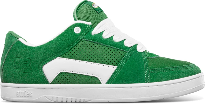 Etnies Men's MC Rap LO Skate Shoe, Green/White, 7.5 UK