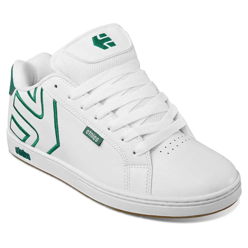 Etnies Fader Men's Skate Shoe, White/Green - Sustainable, Comfortable, and Durable Sneakers
