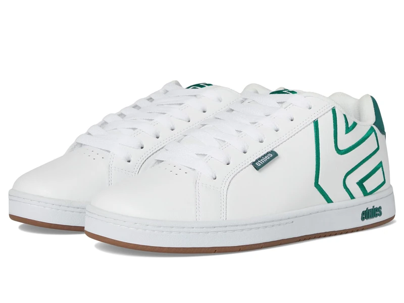 Etnies Men's Fader Skate Shoe, White/Green, 14 UK
