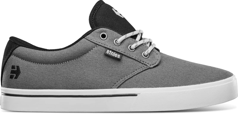 Etnies Jameson 2 Eco Sustainable Skate Style, Reinforced Cupsole, Cushioned Feel, Everyday Sneakers, Vegan - Dark Grey/Black/Red - 7