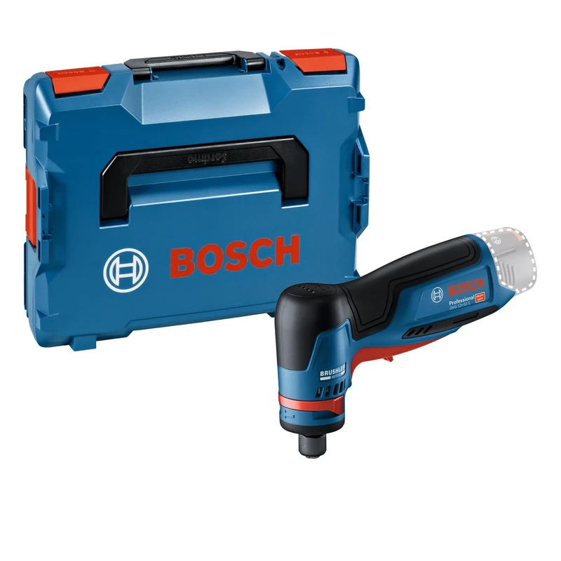 Bosch Professional 12V System GWG 12V-50 S Cordless Straight Grinder (brushless Motor, Five Speed Settings, incl. Spanner, 6 mm Collet with Cap nut, 2X L-BOXX Inlay, L-BOXX)