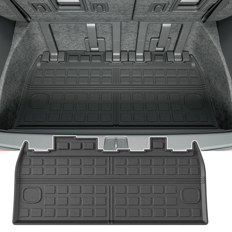 powoq Trunk Mat Compatible with 2022-2024 Kia Carnival Non-Hybrid Cargo Liner All Season Protection Cargo Mat Behind 3rd Row Replacement for Kia Carnival 2022 2023 2024 Accessories (Rear Trunk Mat)