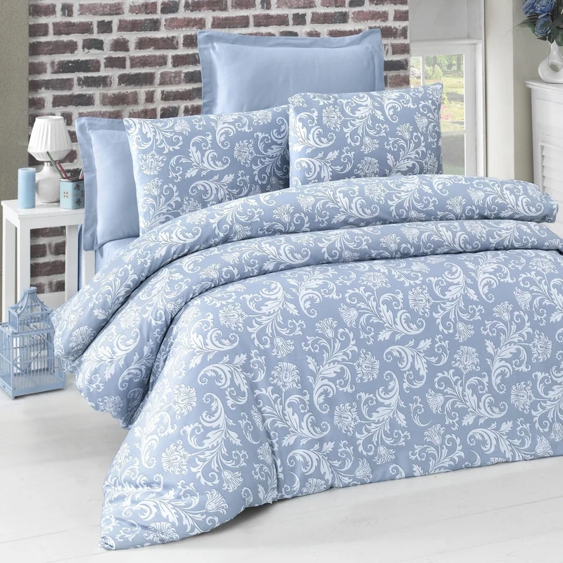 WELL HOME MOBILIARIO & DECORACIÓN Duvet Cover Set + 2 Pillowcases 240 x 220 cm Blue White