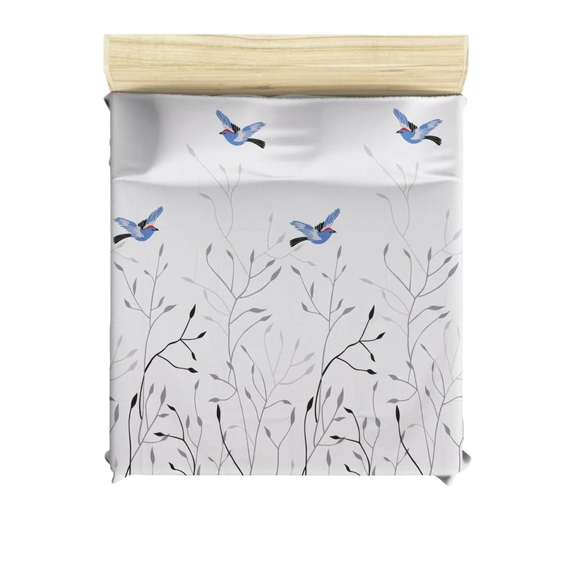 WELL HOME MOBILIARIO & DECORACIÓN Duvet Cover Set + 2 Pillowcases 240 x 220 cm White Blue Grey