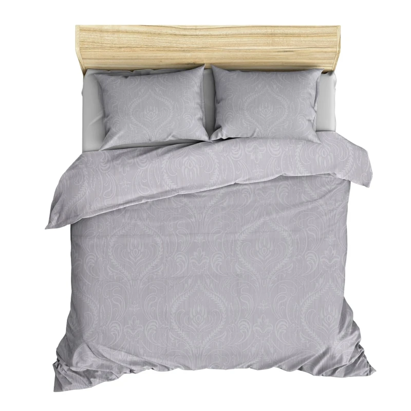 WELL HOME MOBILIARIO & DECORACIÓN Duvet Cover Set + 2 Pillowcases 240 x 220 cm Grey & White