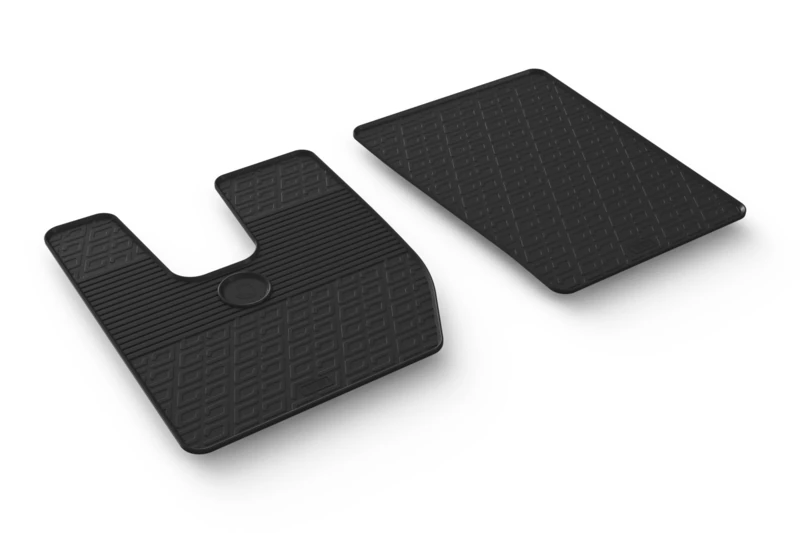 Set of rubber mats compatible with Iveco S-Way 2019 (G profile 2 pieces + mounting clips)