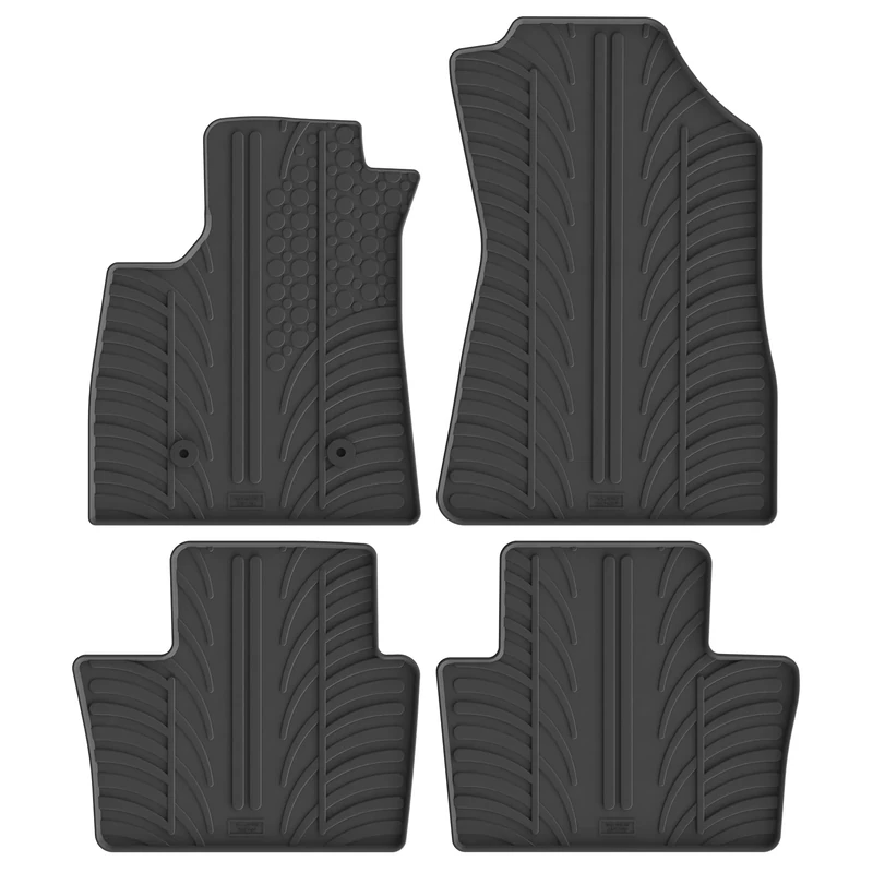 Gledring Rubber car mats set LHD compatible with Renault Austral-e E-Tech Hybrid 2022- (T profile 4-pieces)
