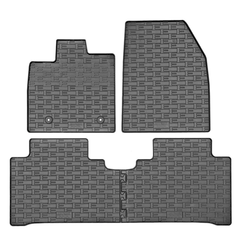 AUTO-STYLE Rubber mats compatible with BYD Atto 3 2022- (4 pieces + attachment system) - Image 1