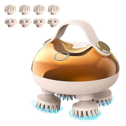 Arboleaf Electric Scalp & Head Massager for Hair Growth & Body Relaxation - Waterproof, Stress Relief, Cat Head Massager