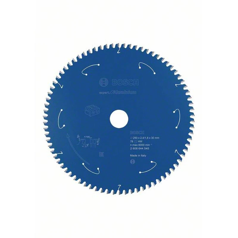 Bosch Professional 1x Circular Saw Blade Expert for Aluminium (Ø 254 x 2.4/1.8 x 30 mm, 78 teeth, Accessories Cordless Circular Saw)