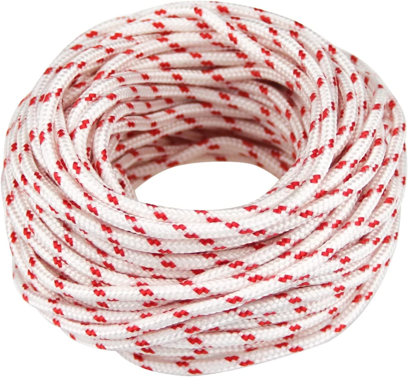 Jc.upin 3.5mm Pull Cord for Lawnmower 10 Meters lawn mower replacement Pull Cord for Recoil Starter Husqvarna STIHL Craftsman Chainsaw Rope Replacement,Lawn Mower Trimmer, WHITE RED