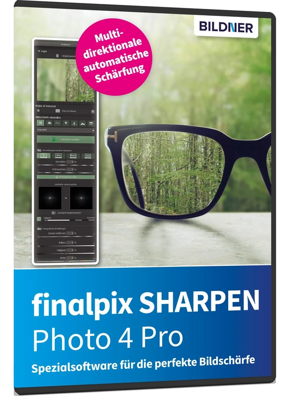 finalpix SHARPEN Photo 4 Pro – Bildschärfe auf den Punkt (Softwarecode) - Die Spezialsoftware für die perfekte Bildschärfe - Image 1