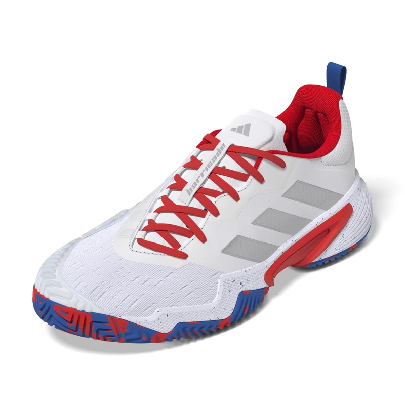 adidas Barricade M Men's Tennis Shoes - FTWR White Silver - Image 1