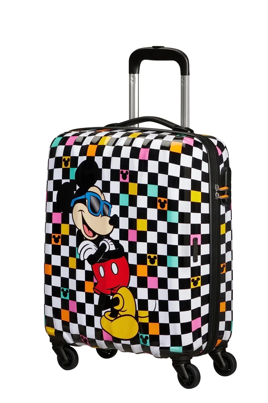 American Tourister Hypertwist, Spinner S, Hand Luggage, 55 cm, 36 l, Multi-Colored (Mickey Check)