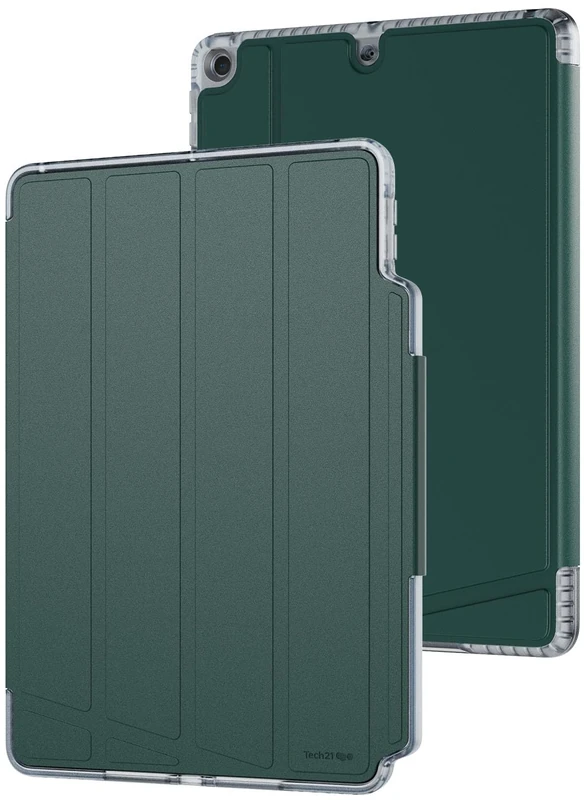 Tech21 EvoFolio case for iPad 7th/8th/9th Gen -Impact Protection, iPad case with Multi-Angle Viewing, Wake/Sleep Cover - Teal