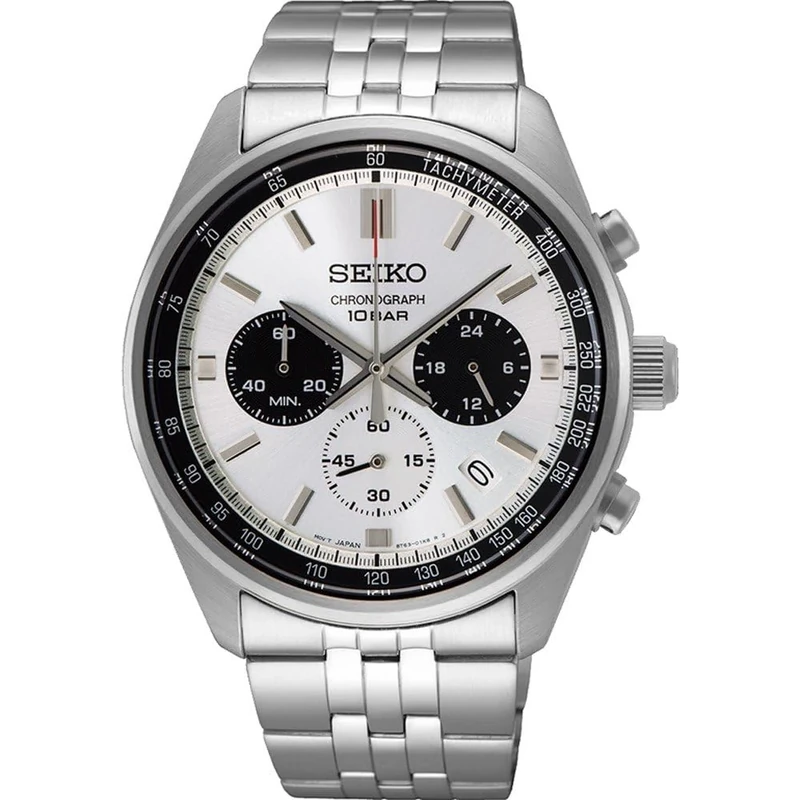 Seiko Men Analog Quartz Watch with Stainless Steel Strap SSB425P1
