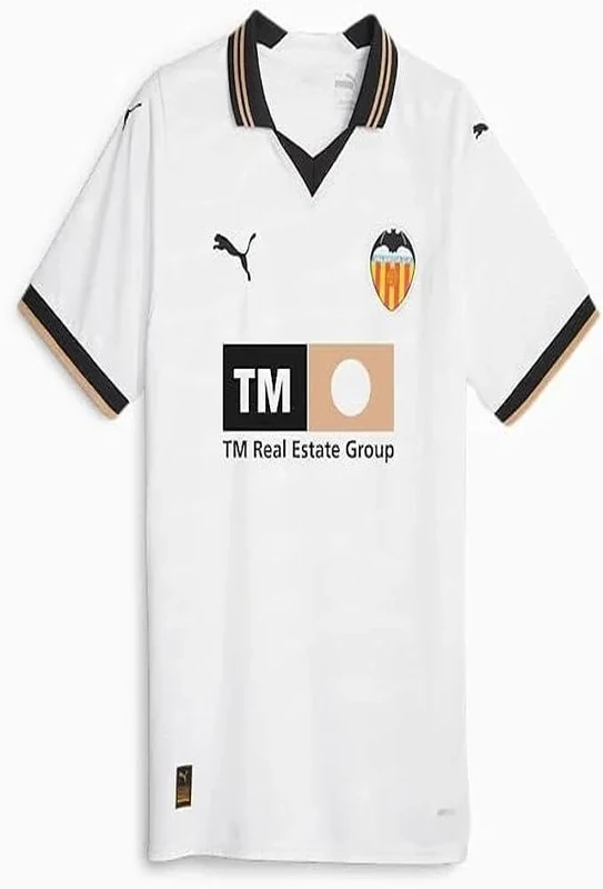 Valencia CF Season 2023/2024 Official Home Unisex Puma T-Shirt 3XL