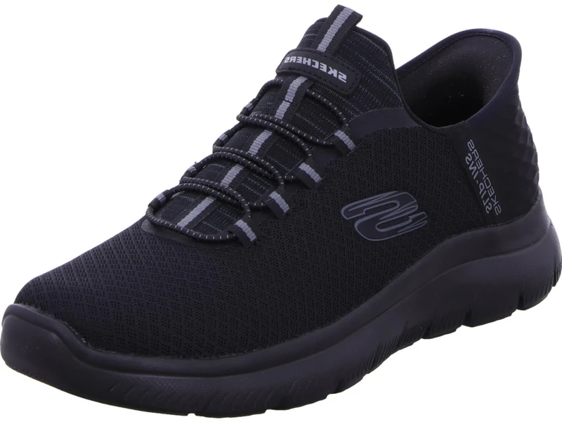 Skechers Men's Summits High Range Trainers, Black Mesh/Trim, 12 UK