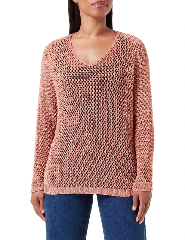Sidona Women's Knitted Jumper Sweater, Camel, L