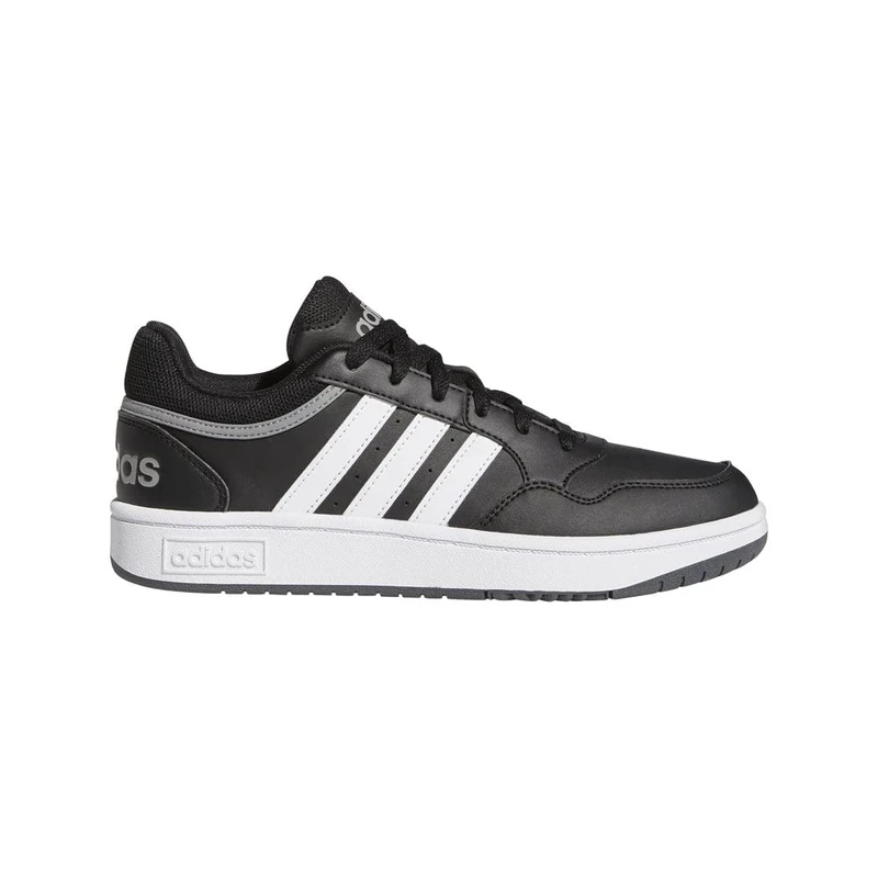 adidas Women's Hoops 3.0 Low Classic Shoes, Core Black/Grey Six/Grey Three, 9 UK