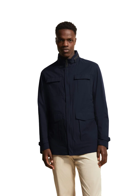 bugatti Men's 574200-59043 Jacket, Navy-390, 48 cm