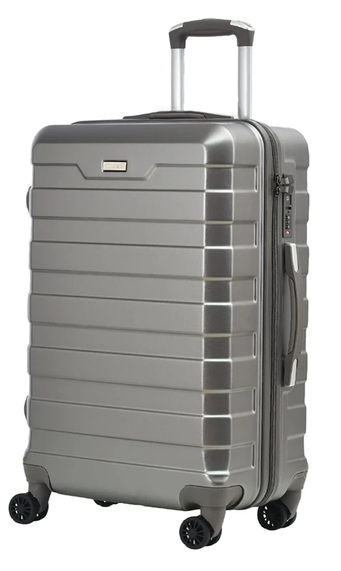 RMW Suitcase Large Medium Cabin Size | Hard Shell | Lightweight | 4 Dual Spinner Wheels | Trolley Luggage Suitcase | Hold Check in Luggage | TSA Combination Lock (Dark Grey, Large 28")