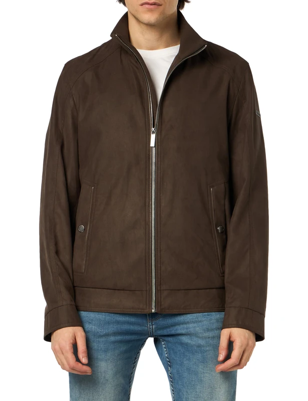bugatti Men's 577100-59018 Jacket, Brown-90, 110 cm