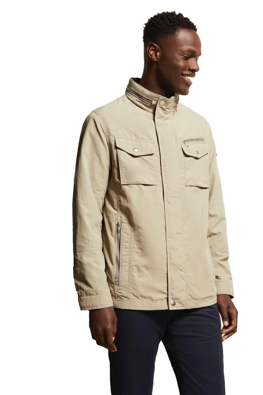 bugatti Men's 576200-51292 Jacket, Beige-50, 48