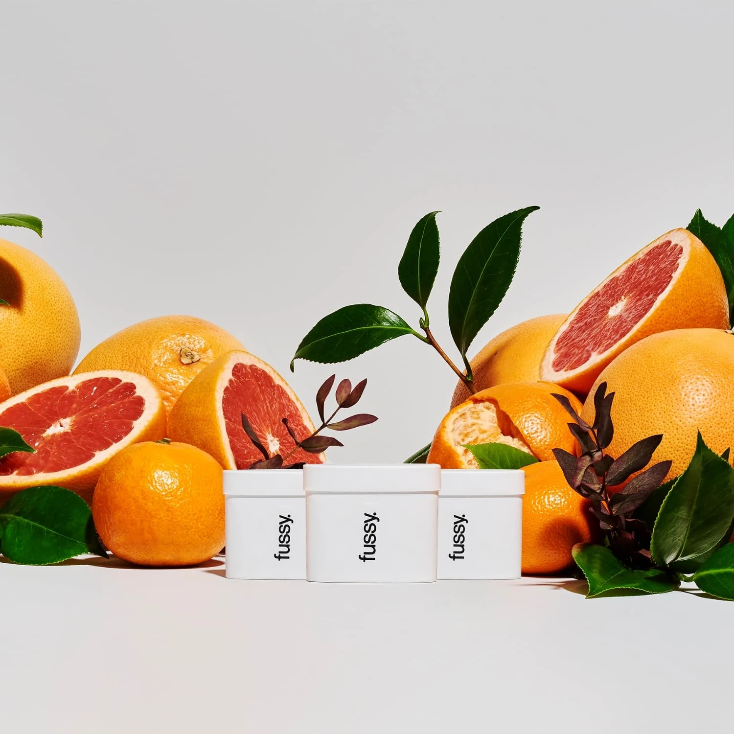 Fussy - Natural Deodorant Refill - Pack of 3 - Aluminium Free - Citrus Scent - 24 Hour Protection - 100% Effective - Wide Eyed - Mandarin, Grapefruit & Pepper - Vegan & Cruelty Free - 3 x 40g Refills