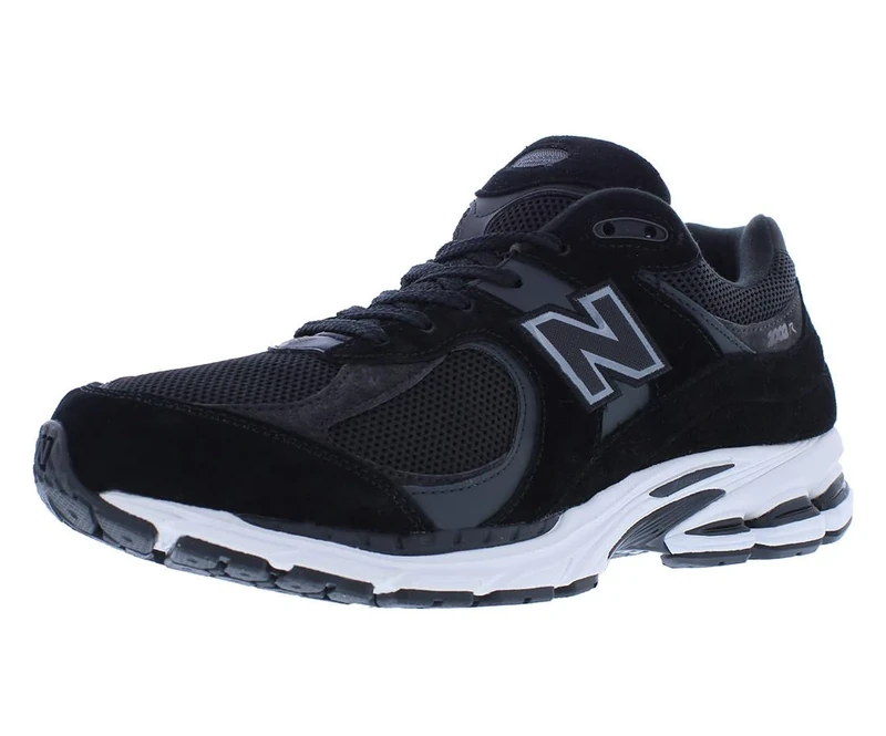 New Balance Men's 2002R Shoes, Black/Phantom/Gunmetal/White, 10/M