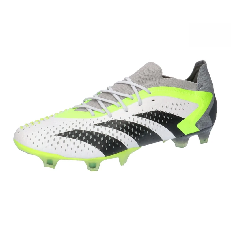 adidas Predator Accuracy.1 L Fg, Football Shoes (Firm Ground) Unisex-Adult, FTWR White/Core Black/Lucid Lemon, EU 40 - UK 7
