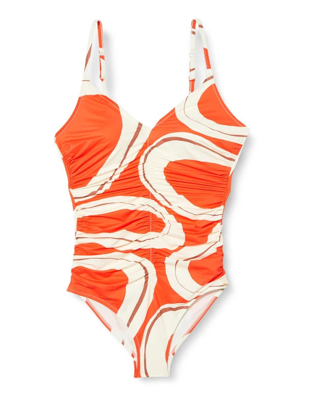 Triumph Women's Summer Allure Op 01 One Piece Swimsuit, Orange: Light Combination, 14/D