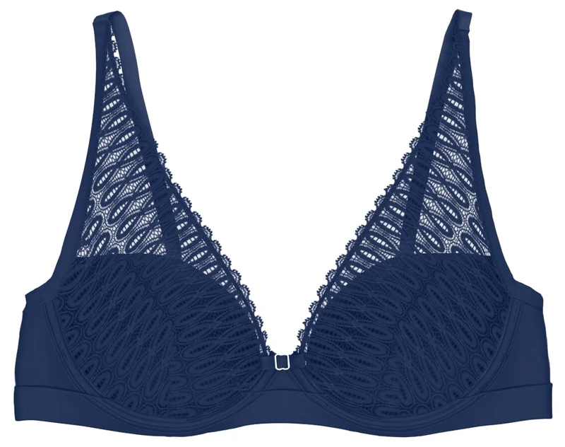 Triumph Women's Aura Spotlight T Wp Bra, Dark Blue, 38E