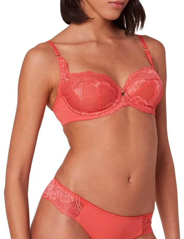 Triumph Women's Wild Peony Florale W, Bikini top, Deep Blush