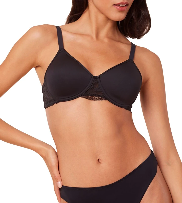Triumph Women's Modern Lace + Cotton Wp Ex Bra, black, 34B