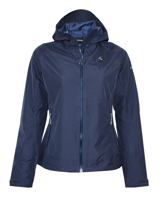 Schöffel Wamberg L Women's Hiking Jacket with Adjustable Hood, Chrysanthemum, 30 EU, Blazer navy, 46