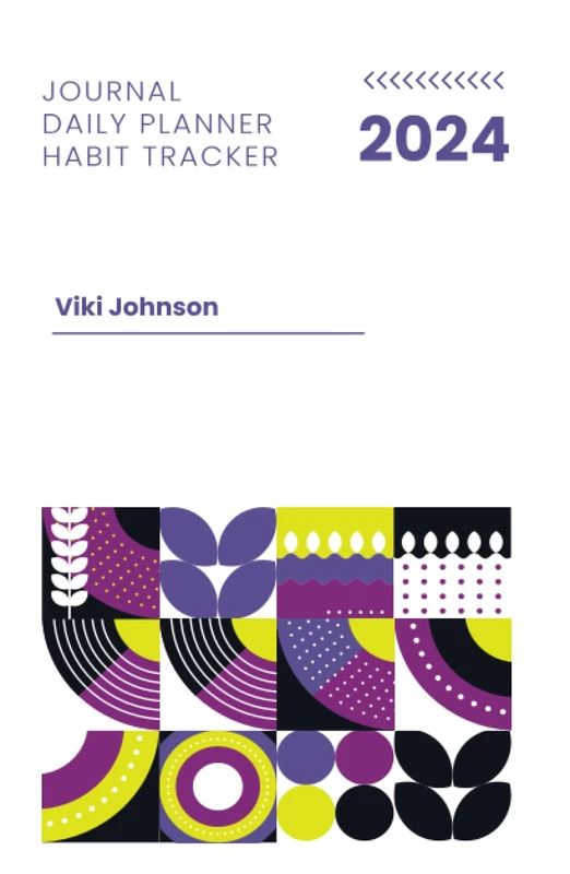 2024 JOURNAL DAILY PLANNER HABIT TRACKER