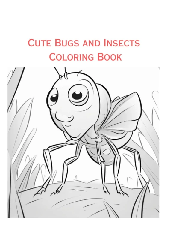 Cute Bugs and Insects Coloring Book