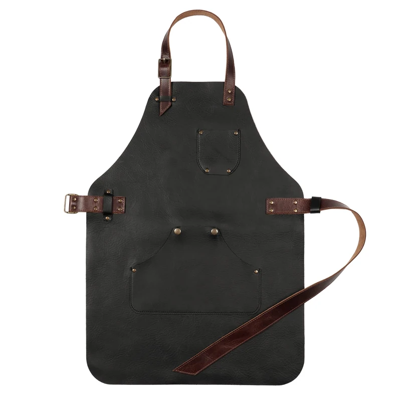 Otto Angelino Genuine Leather Kids Workshop and Cooking Apron