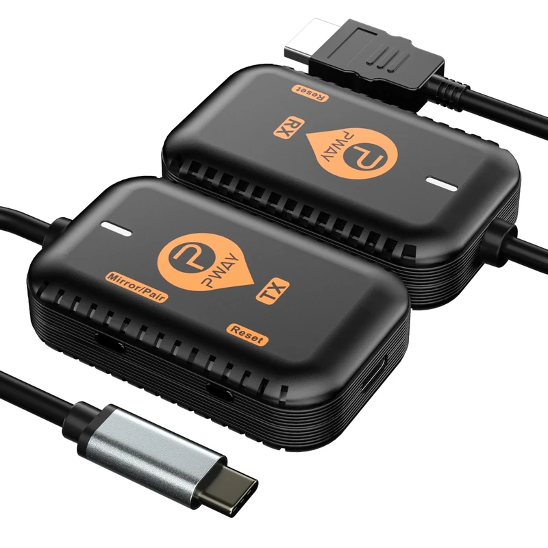 PWAY PW-DT248-C Wireless HDMI Extender Kit - USB-C 98ft/30m 1080p60