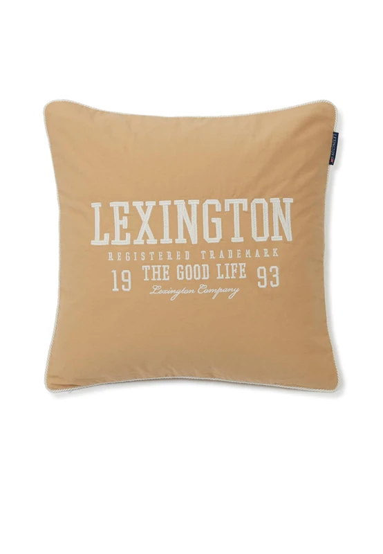 LEXINGTON Cushion Cover 50 x 50 cm Beige White (The Good Life) - Image 1